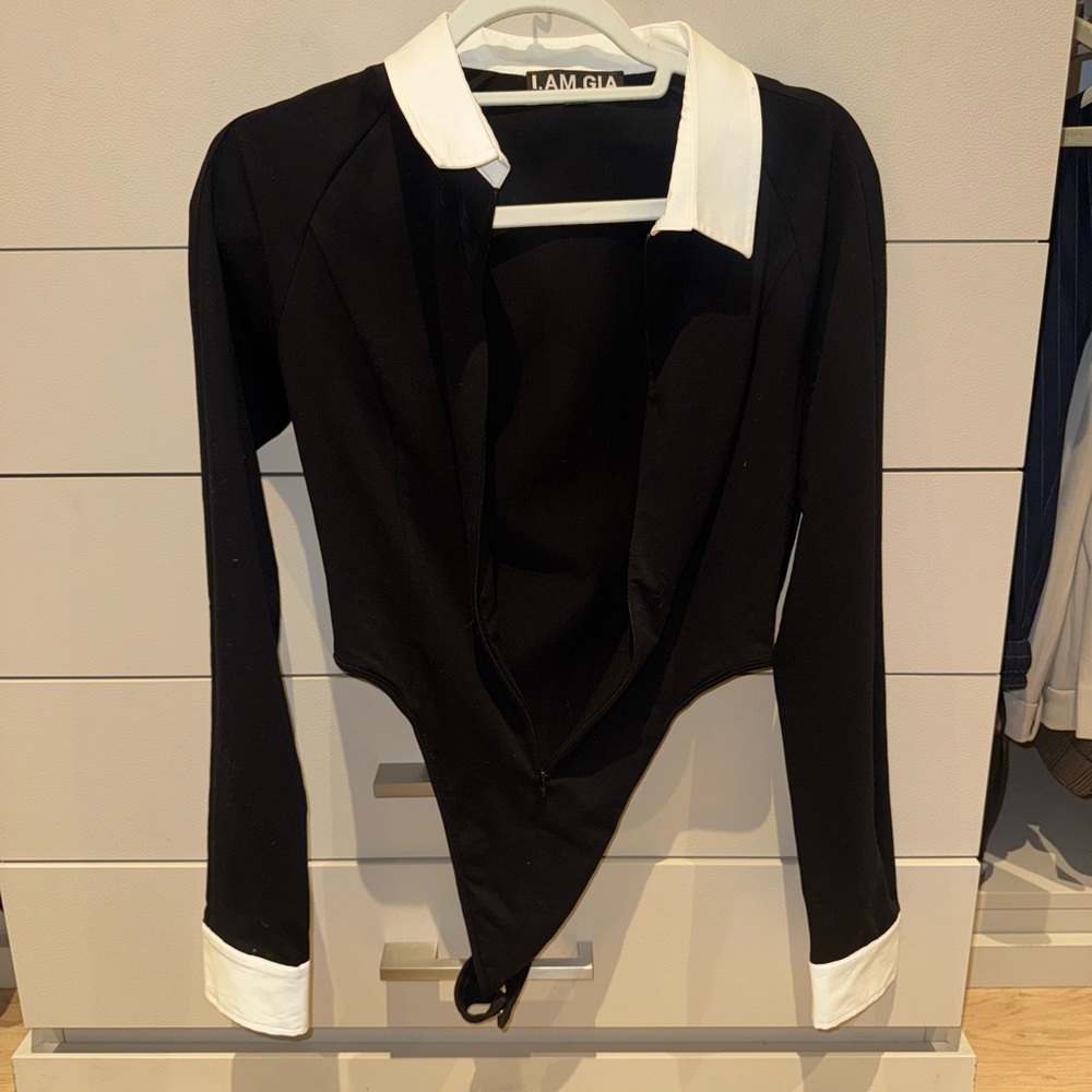 I.AM.GIA Black and White Bodysuit